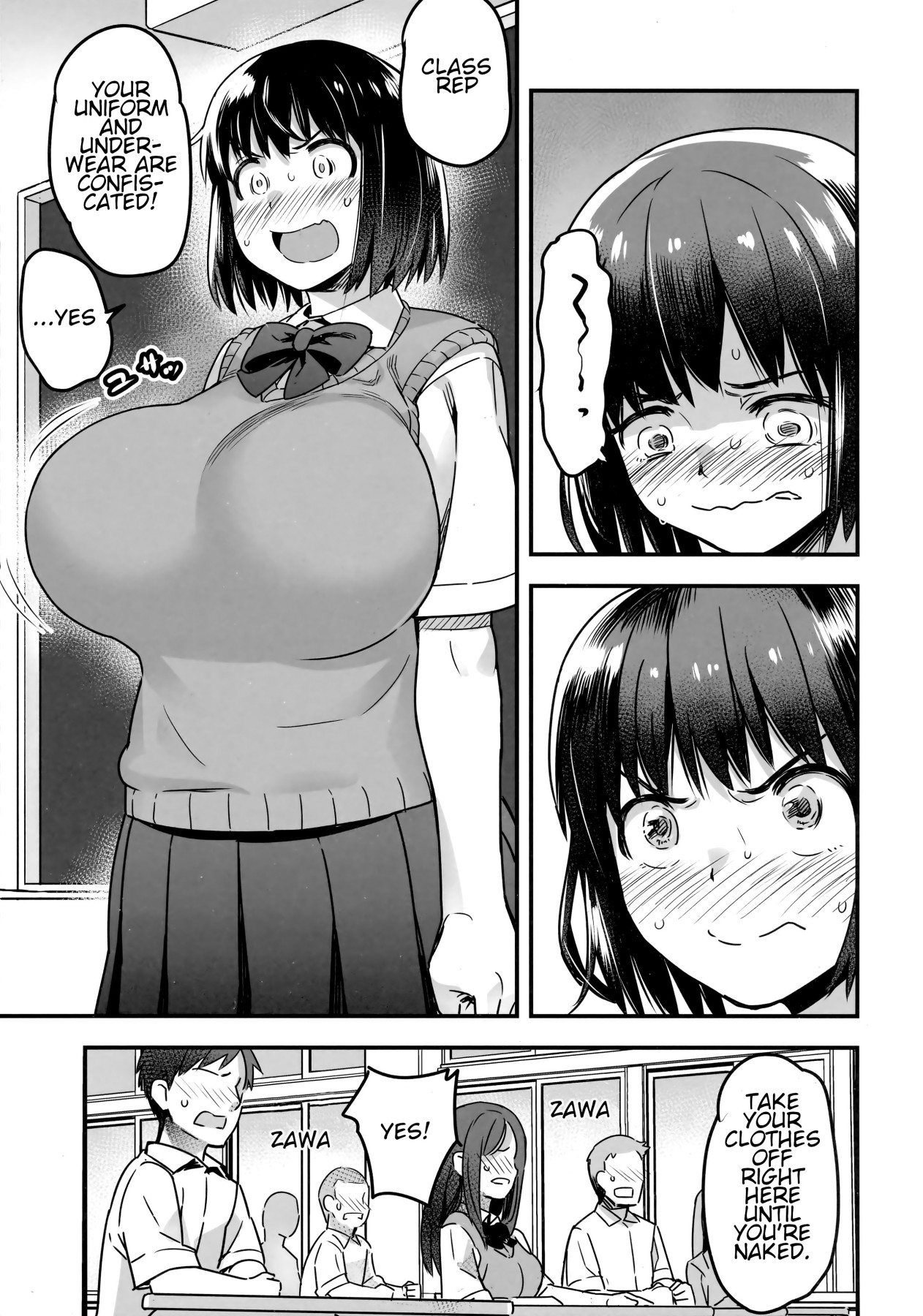 Hentai Manga Comic-The Class Rep Is Buck Naked-Read-15